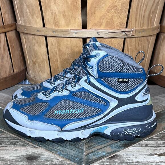 Montrail Sabino Trail Mid GTX Mesh Gortex Waterproof Hiking Boots Womens Size 7 - Picture 2 of 12